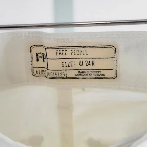 FREE PEOPLE Del Wray Step Hem Skinny Jeans Sz 24 - Picture 7 of 9